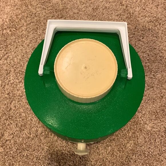 Vintage Thermos Green White One Gallon Old School Water Thermos Cooler - Picture 4 of 8